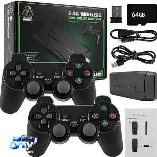 Game Stick 4k Completo 2 Controles  + Entrega Grátis 