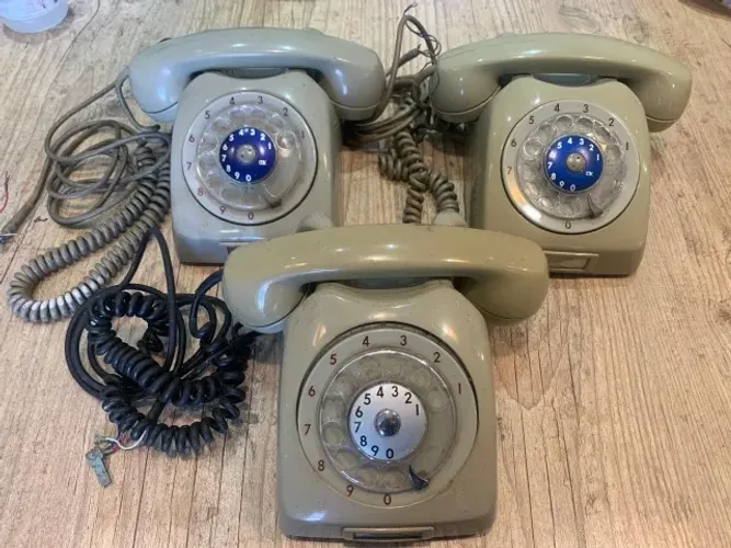 kit c/ 3 telefones ericsson vintage com fio