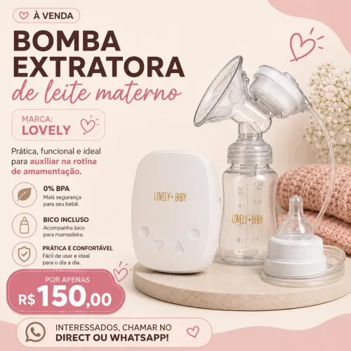 Bomba de extrair leite materno - Amamentação