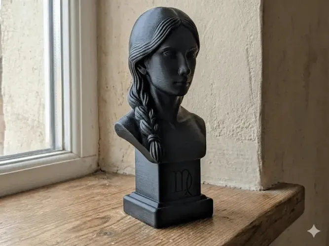 busto do zodíaco de virgem