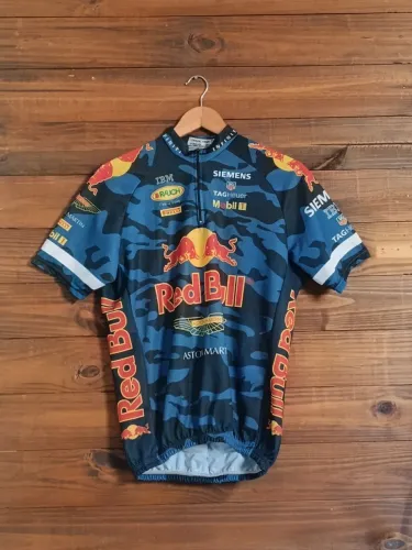Jersey Camisa Ciclismo Red Bull Racing F1 Aston Martin Camo Tam G