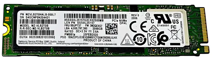 NVME SAMSUNG 2TB MZVLB2T0HALB-000L7