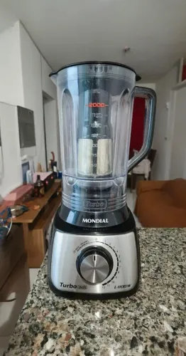 Liquidificador Mondial Black Turbo Inox 1100 W 