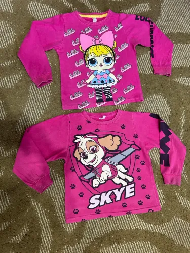 Kit com 2 camisetas infantis - tamanho 3 anos
