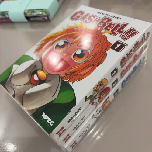 Gash Bell!! mangá - vol. 1 ao 3 (armazenado em saquinho de polipropileno)