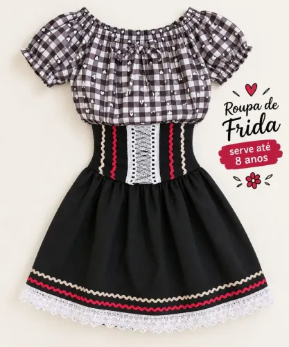 Roupa de Frida. Cultura Alemã! De criança! 
