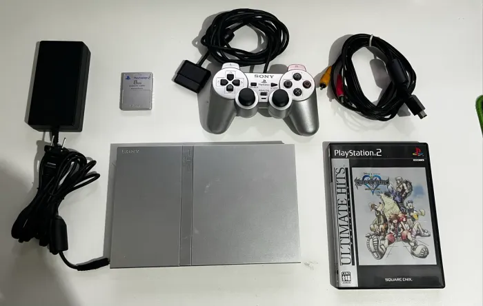 Playstation 2 slim silver - Bloqueado