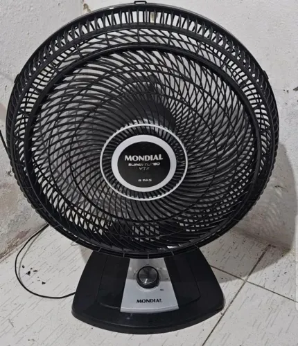 Ventilador Turbo Mundial 40 cm funcionando perfeitamente