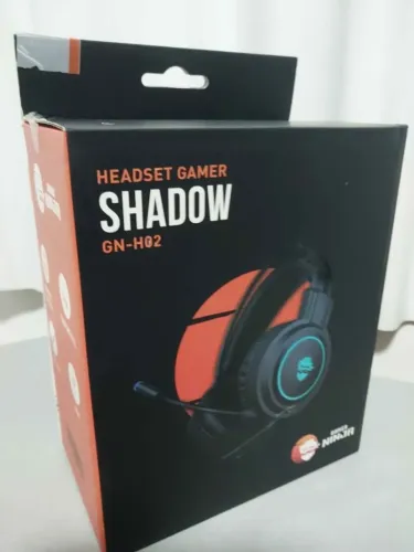 Headset Gamer Ninja Shadow, 3.5mm + USB, PC