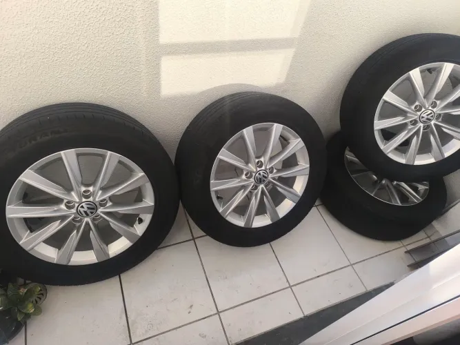 Jogo de rodas aro 17, furação 5 x112 ,originais Volkswagen (Tiguan)