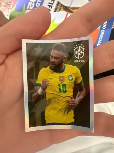 Figurinha do Neymar brilhante rumo ao Qatar 2022 Colecionável
