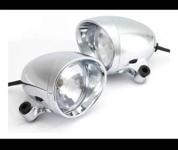 Farol auxiliar cromado