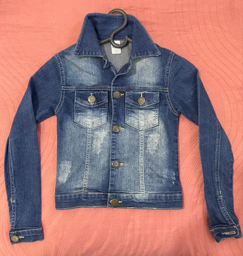Jaqueta jeans infantil Rafytw ? TAM. 6 anos