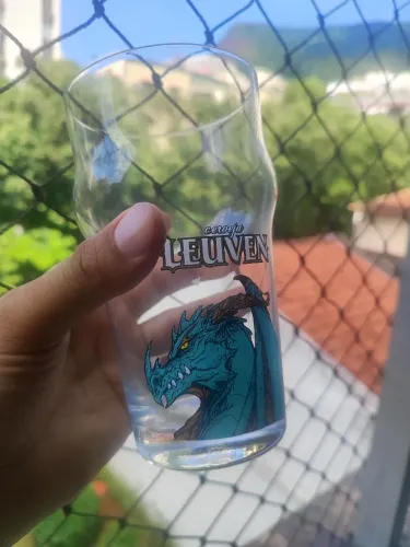 Copo tipo PINT cervejaria Artesanal Leuvem Dragão azul 