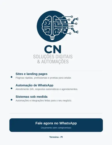 Criação de sites/bots de WhatsApp e sistemas próprios