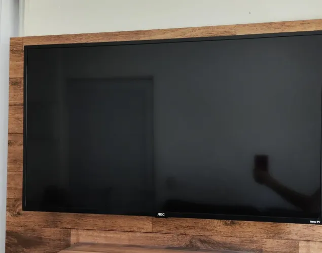 Vendo Tv com painel, em ótimo estado, 43 polegadas, marca Roku.