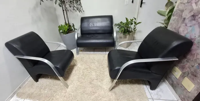 Conjunto 3 Poltronas Vênus de Courino