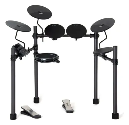 Bateria Eletrônica D-Tech Electra Preta 7 Corpos 200 Sons USB Mesh