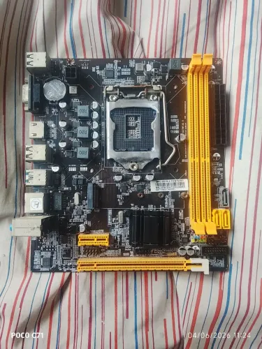 Placa Mãe H61M Knup DDR3 8Gb - Usada