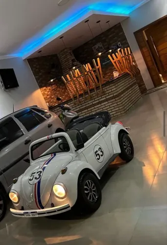 Mini fusca gasolina partida elétrica