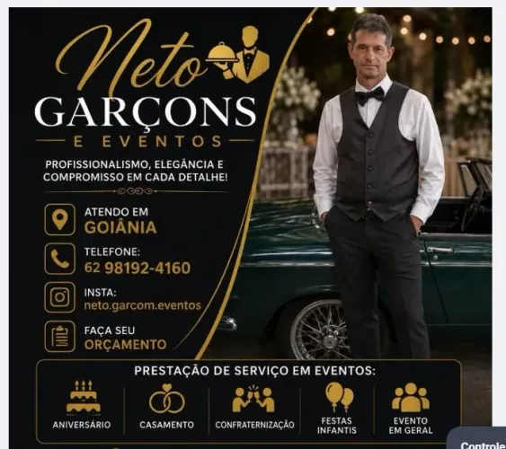 Garçom para festas