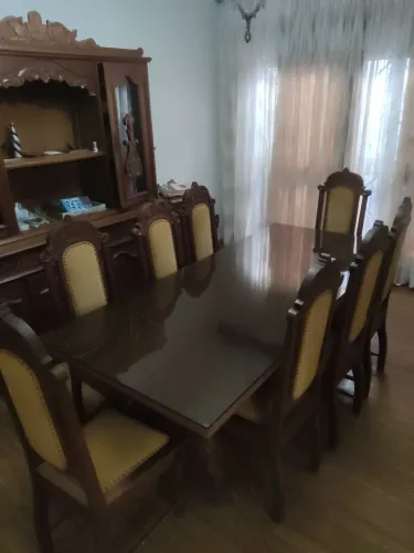 Mesa jantar 8 cadeiras cerejeira macissa e capelinha