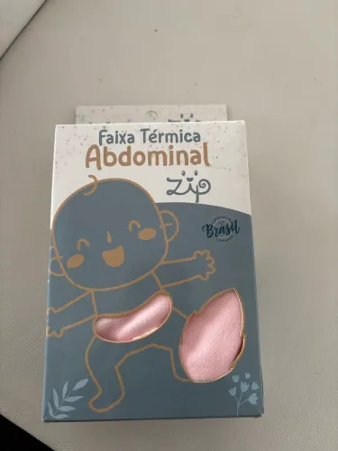 Cinta Térmica Cólica Bebe Com Bolsa Semente Erva Anti Gases Cor Rosa
