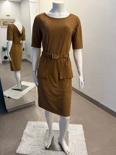 Vestido Suede BRASIL EM GOTAS