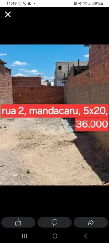 terreno 5x20 murado