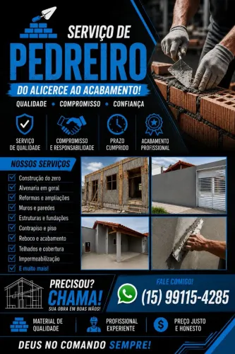 Pedreiro disponível