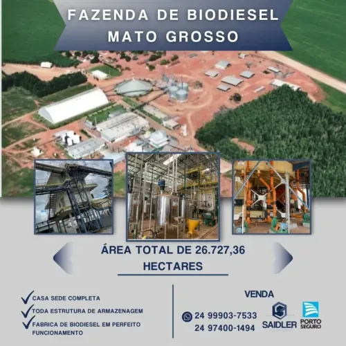 Fazenda + Usina de Biodiesel - 26.727 hectares, MT