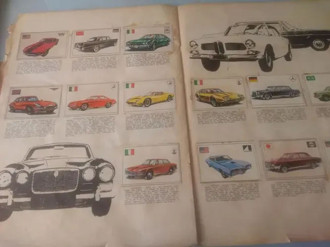 ÁLBUM DE FIGURINHAS DE AUTOMOBILISMO  RARÍSSIMO. ANO 1971. 