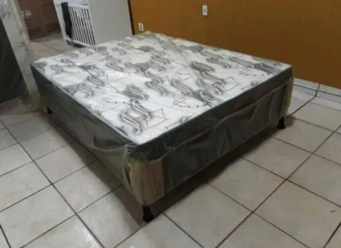 Cama box casal e solteiro (brinde) oferta