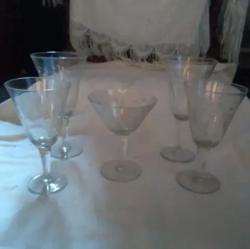 Taças Raras de Cristal antigo vintage.