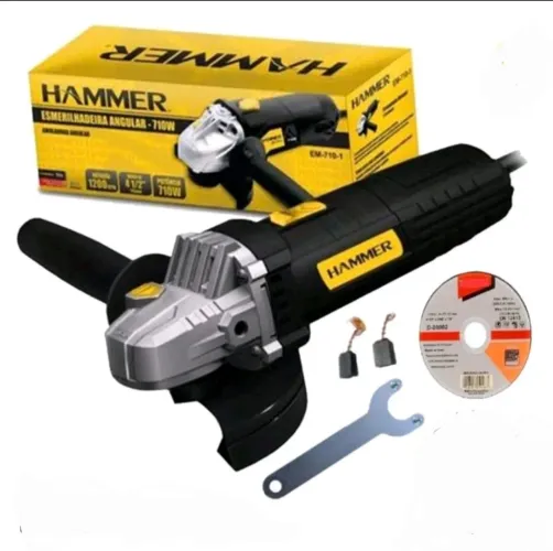Esmerilhadeira/Lixadeira com Disco Hammer 710W 127V ( nova)