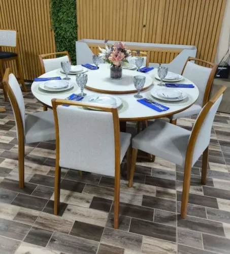 CONJUNTO MESA PEROLA<br><br>HERA<br><br>MESA<br><br>PÉROLA