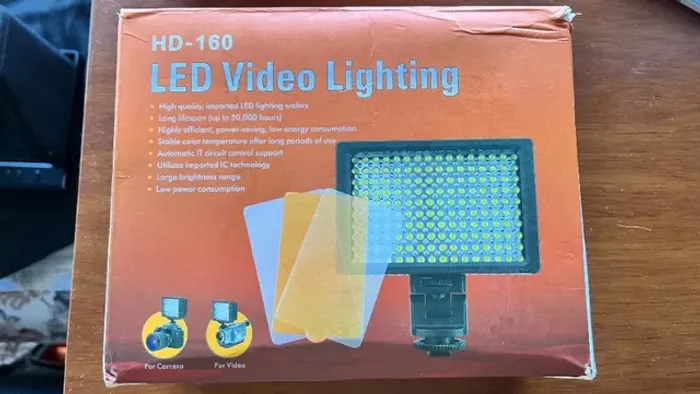 Iluminador de Led HD-160 para Fotografia e Filmagem
