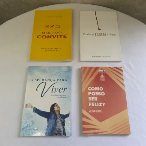Kit 5 Livros Religiosos Cristãos Autoajuda