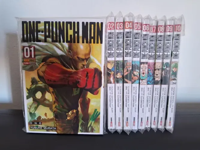 Mangá One Punch Man - Volumes 1 ao 10 - Editora Panini