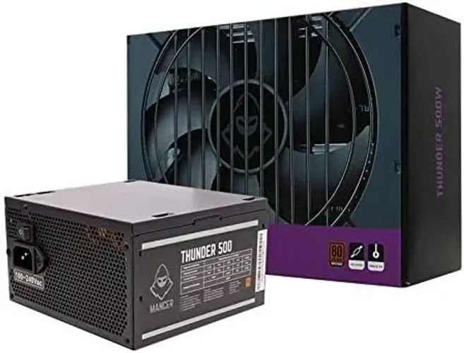 Loja MP Imports: Fonte Mancer Thunder 500W Bronze 80 Plus, MCr-Thr500-BL01