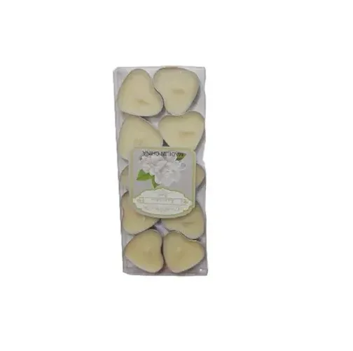 Vela Decorativa Flutuante Coração P/ Ambiente 10pçs 2672