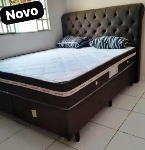 Cama box colchão e base novo