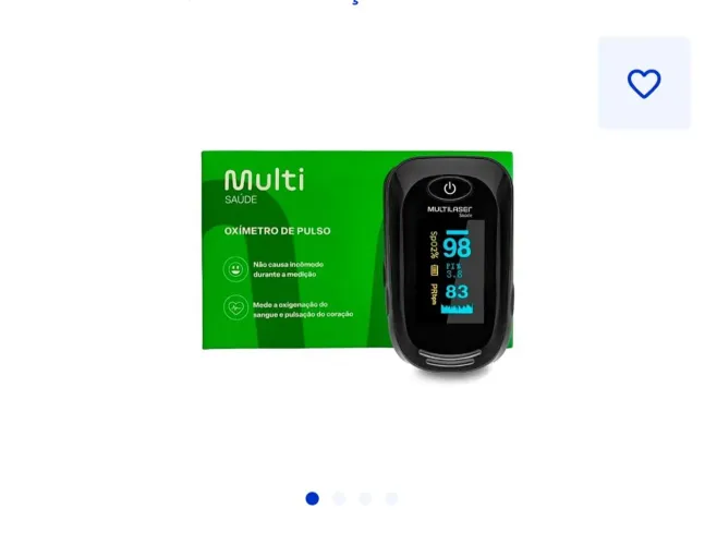 Oxímetro de Pulso Multilaser Saúde - Novo