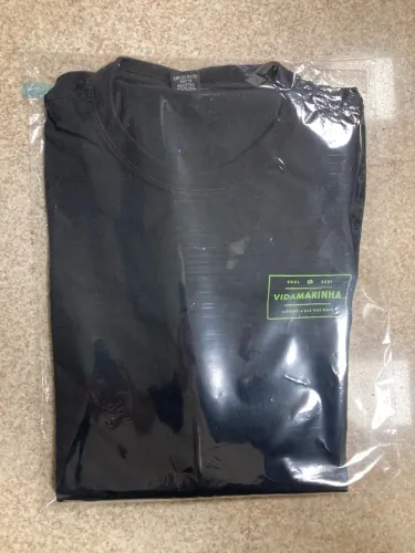 Camiseta Masculina Vida Marinha Preta