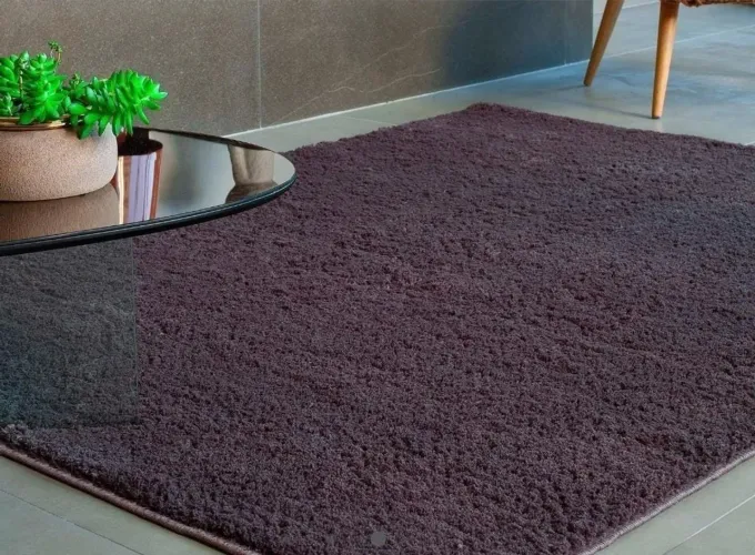 Tapete Comfort 150x200cm - Marrom Sala Quarto Casa Riachuelo