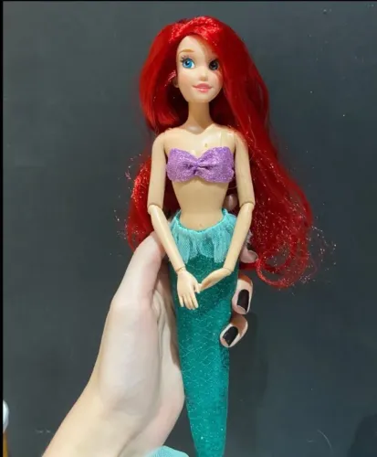 boneca ariel pequena sereia disney original