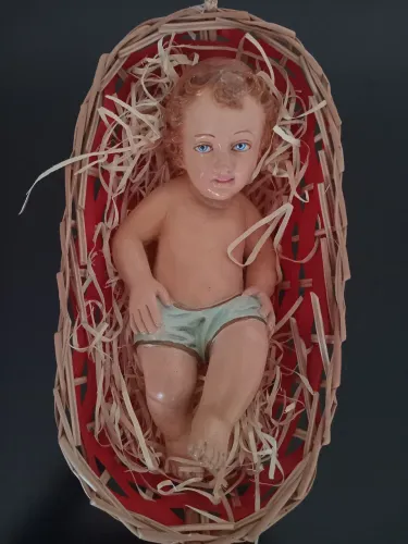 Antigo menino Jesus 25 cm
