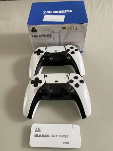 Game Stick M15 Pro 4k 64gb Hdmi Com 2 Controles Se Fio +20mil Jogos