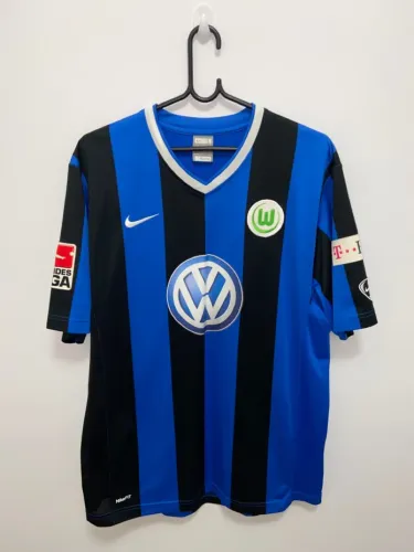 Camisa Wolfsburg Alemanha 2009/10 #23 Grafite Usada em Jogo e Autografada