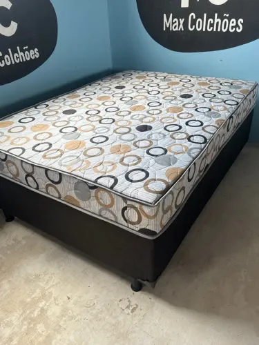 Cama Box Casal Confortável molas